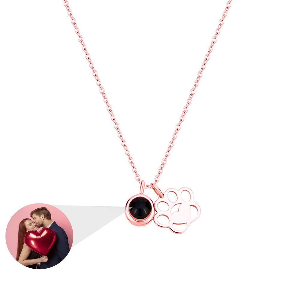 Customized Photo Dog Paws Projection Necklace Pendant Jewelry For Lover Girlfriend - MERGE.DAY.1.FREESTYLE