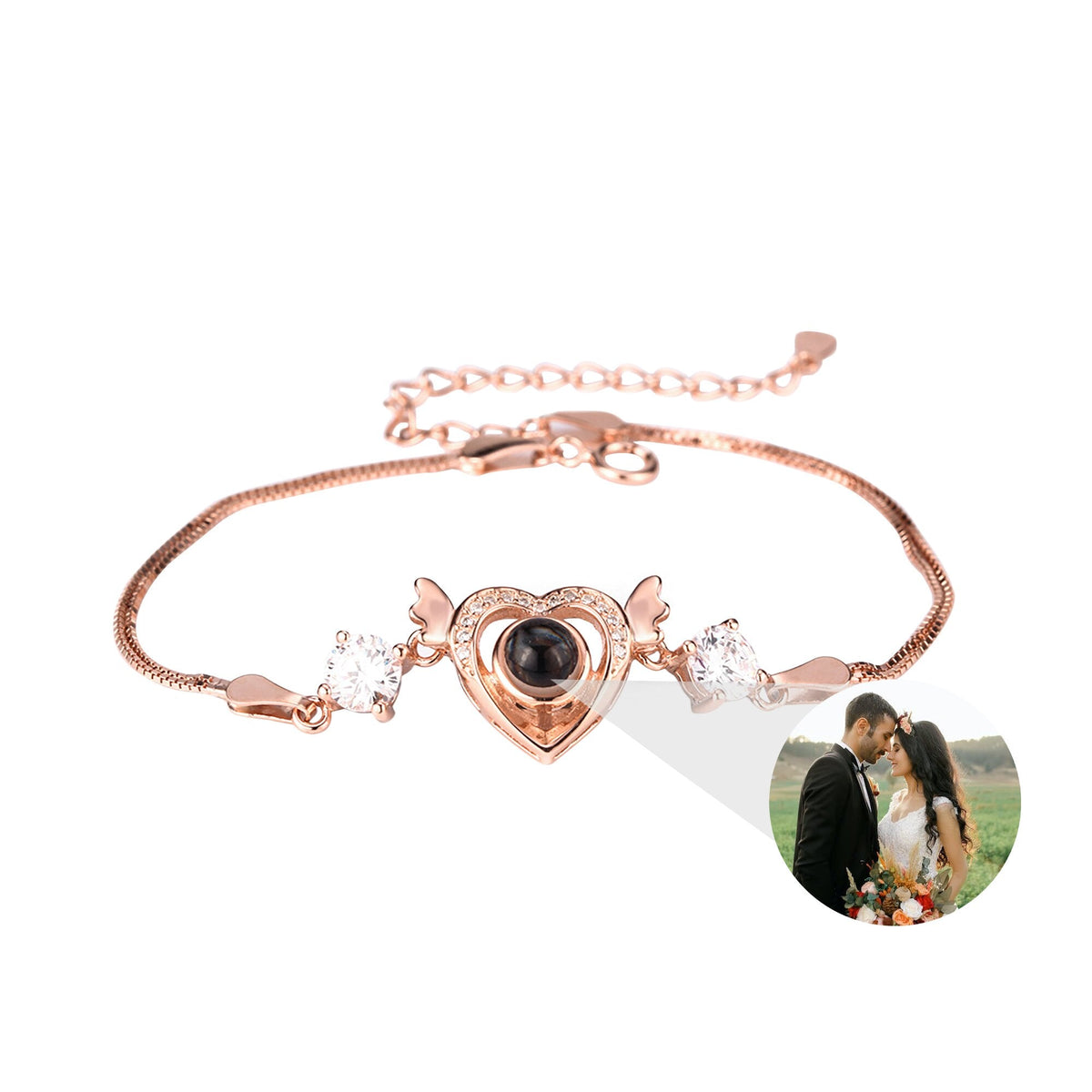 Customized projection bracelet for famous photos Personalized Circle Photo Bracelet - MERGE.DAY.1.FREESTYLE