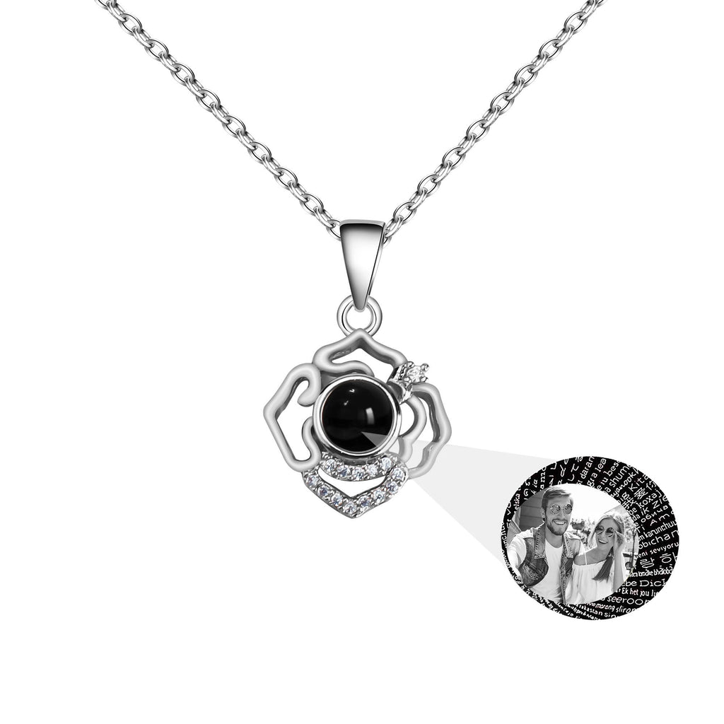 Petals for customized photos Necklace Wedding Romantic Memory Projection Necklace - MERGE.DAY.1.FREESTYLE