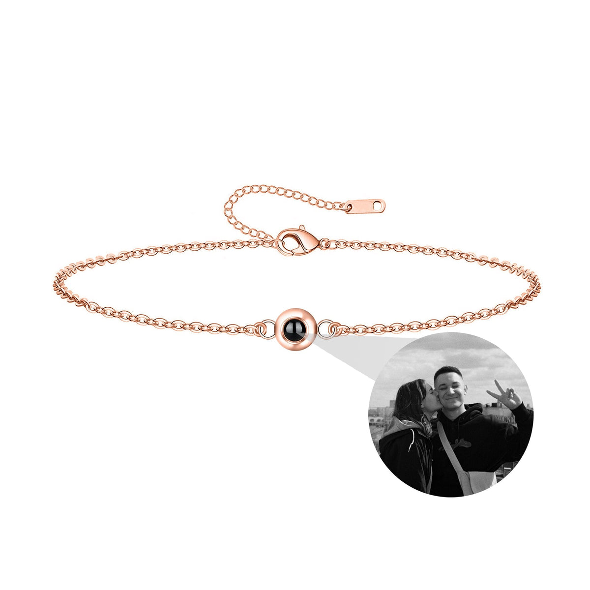 Customizable Photo Titanium Steel Woven Bracelet is About Color Projection Photos - MERGE.DAY.1.FREESTYLE