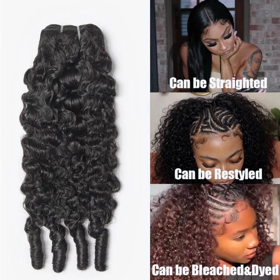 12A Burmese Curly Bundles Human Hair 18 20 22 24 Inch Unprocessed Virgin Hair Deep Wave Bundles With Spiral Curls Ends Water Wave Human Hair Bundles For Black Women Natural Color - MERGE.DAY.1.FREESTYLE