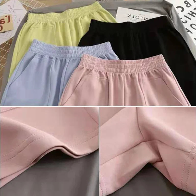 High Waist Pants With Pocket Yoga Shorts Women Sports Short Bottoms - MERGE.DAY.1.FREESTYLE