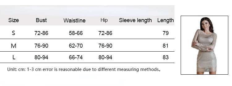 2022 Summer Sexy Girls See Through Mesh Night Club Warp Dress Long Sleeve Mini Bodycon - MERGE.DAY.1.FREESTYLE