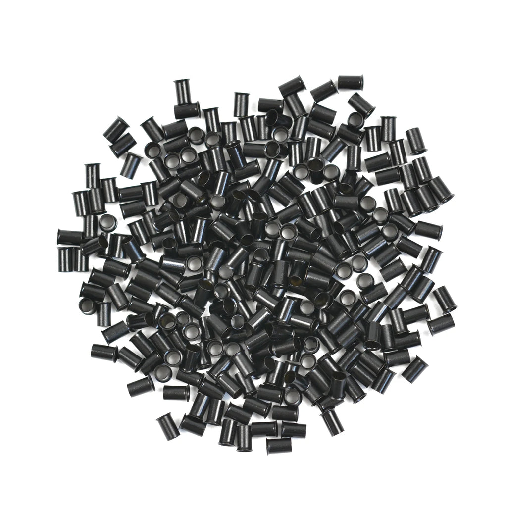 1000 Pcs Micro Ring Links Beads 3.4*6mm 3 Colors Flare Euro Lock Copper Tubes for I Tip Hair Extension Tools - MERGE.DAY.1.FREESTYLE