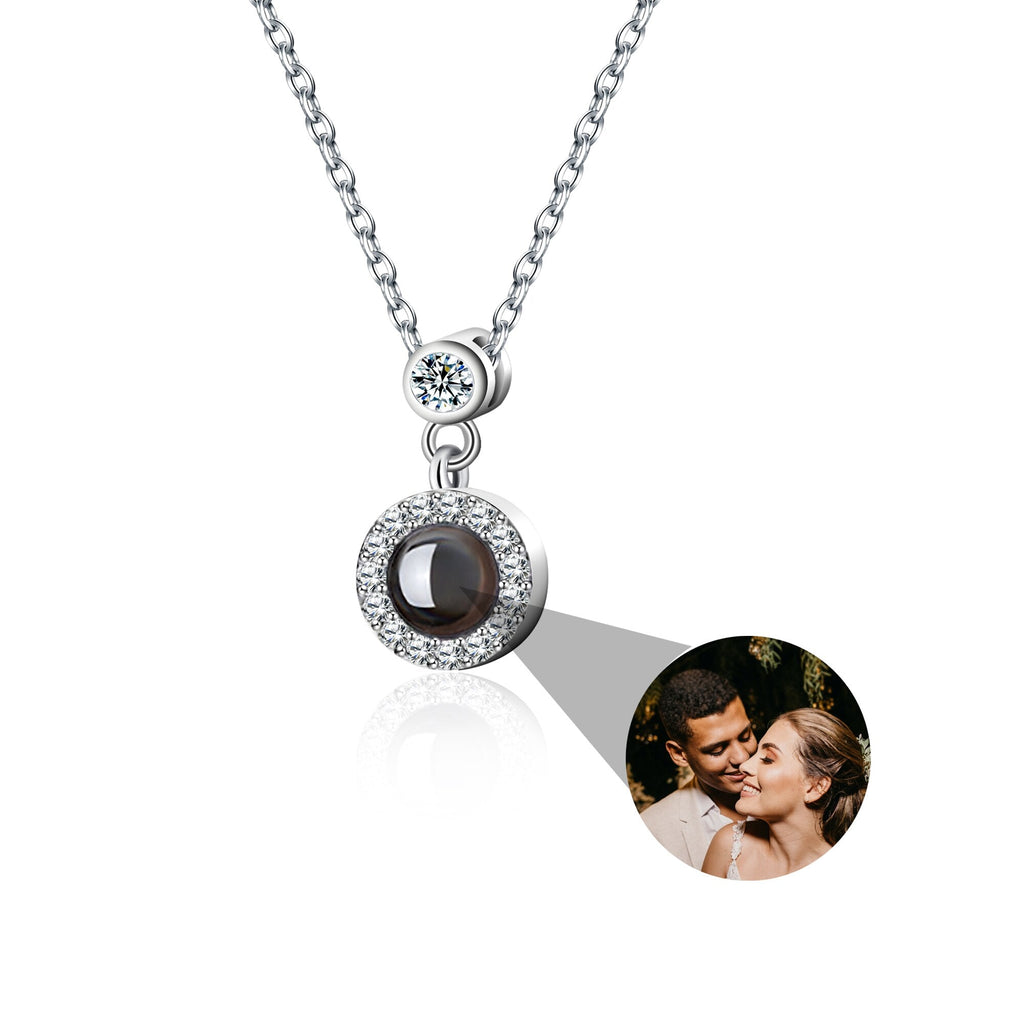 Customizable Photo Projection Necklace Couple Girlfriend Couple Jewelry - MERGE.DAY.1.FREESTYLE