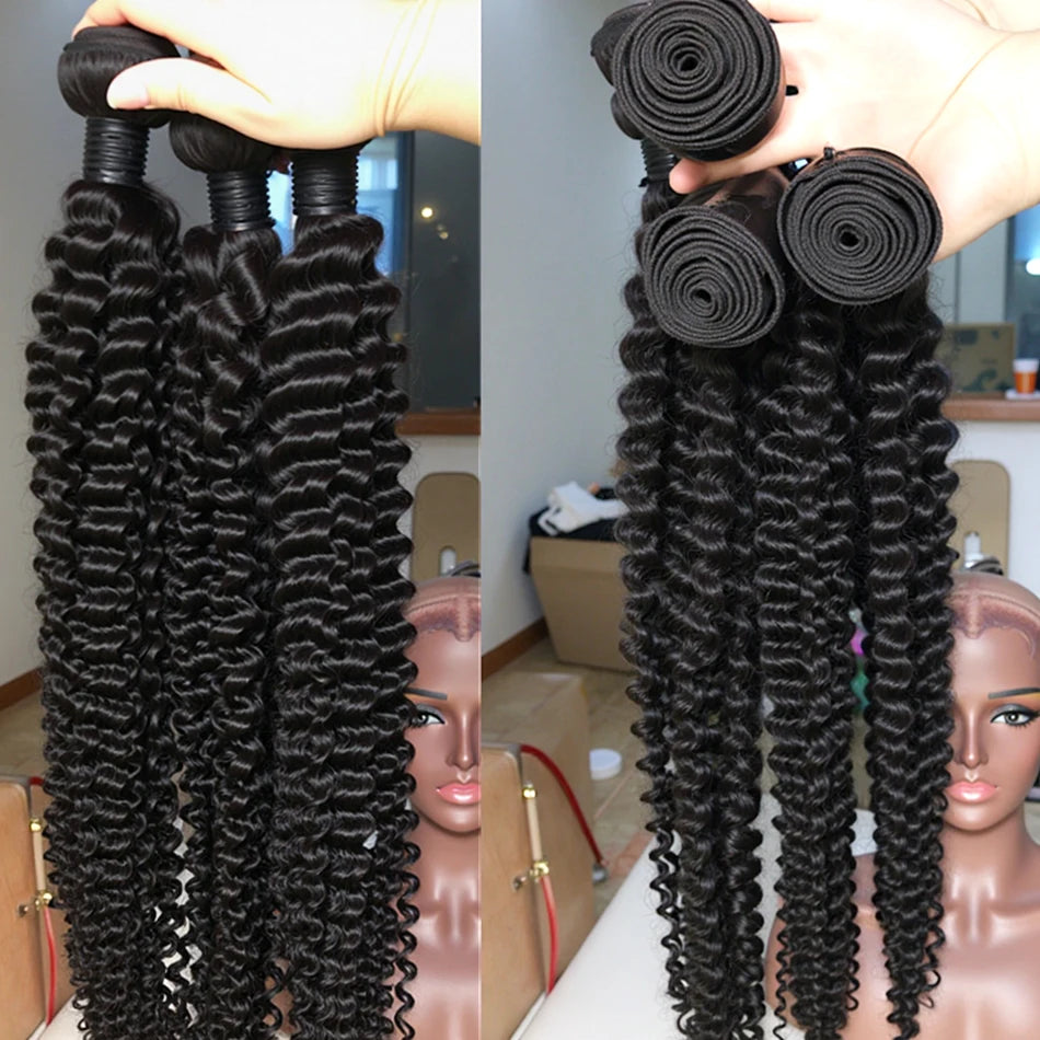 12A Burmese Curly Bundles Human Hair 18 20 22 24 Inch Unprocessed Virgin Hair Deep Wave Bundles With Spiral Curls Ends Water Wave Human Hair Bundles For Black Women Natural Color - MERGE.DAY.1.FREESTYLE