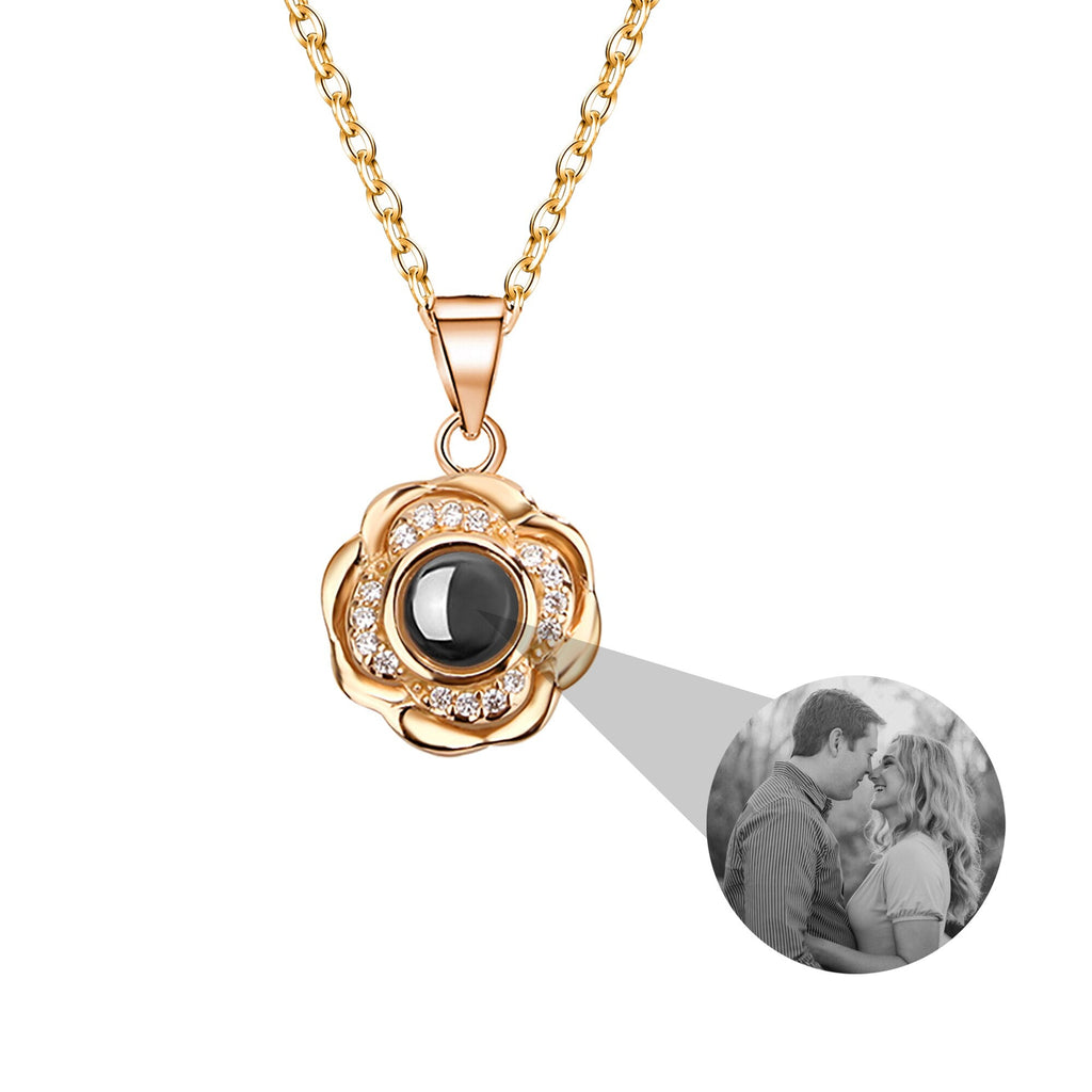 Flowers that can be customized for photos Projection Photo Necklace - MERGE.DAY.1.FREESTYLE