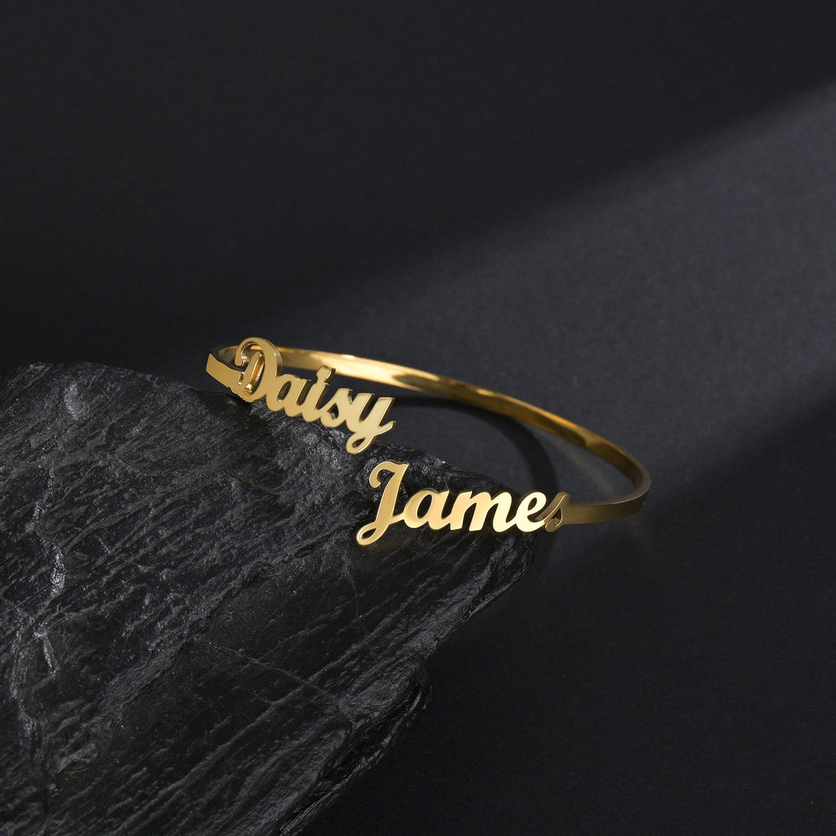 Customized Letter Name Bracelet Bangles for Women Men Chrismas Jewelry Gift - MERGE.DAY.1.FREESTYLE