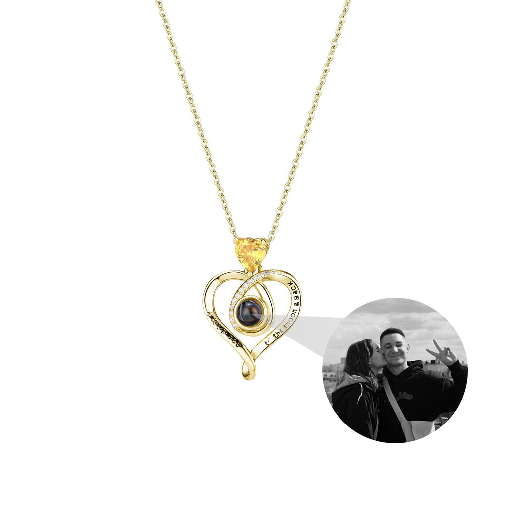 Love with customizable photosProjection Necklace Pendant Jewelry For Lover Girlfriend - MERGE.DAY.1.FREESTYLE