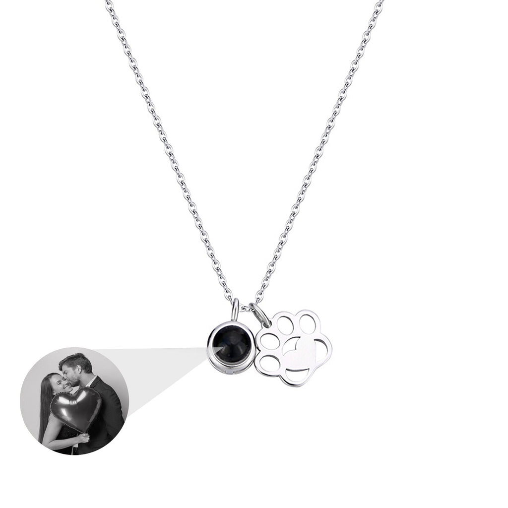 Customized Photo Dog Paws Projection Necklace Pendant Jewelry For Lover Girlfriend - MERGE.DAY.1.FREESTYLE