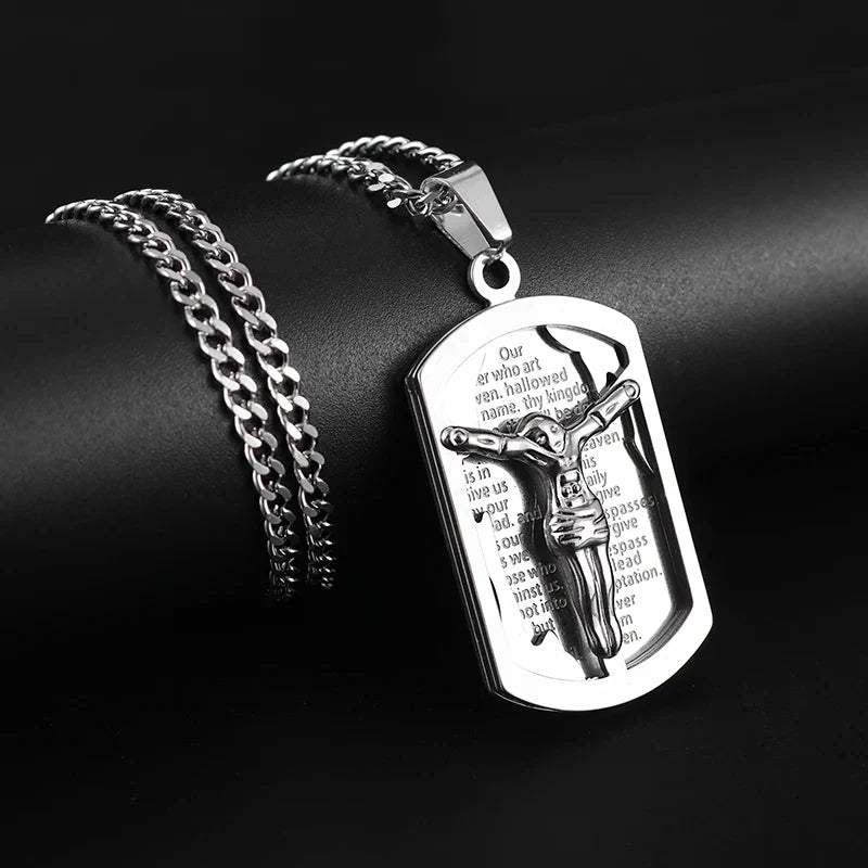 Saint St. Benedict Jesus Cross Pendant Necklace Christian Catholic Amulet - MERGE.DAY.1.FREESTYLE