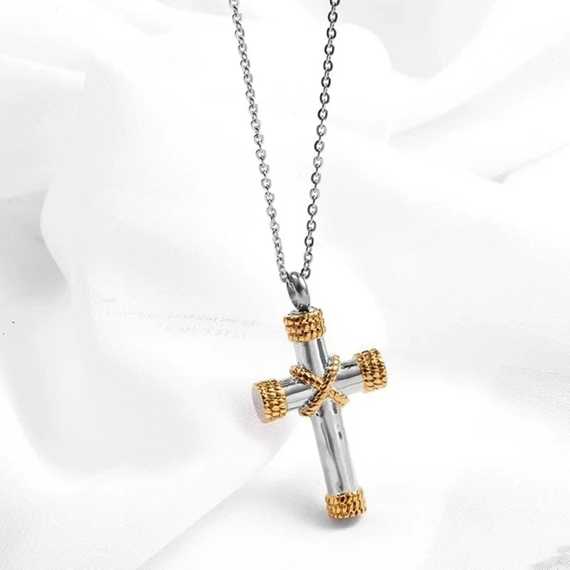 Saint St. Benedict Jesus Cross Pendant Necklace Christian Catholic Amulet - MERGE.DAY.1.FREESTYLE
