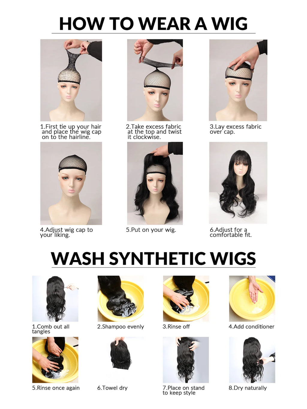 Natural Synthetic Short Curly Black Wigs For Women 10 Inch Wig Daily Party Heat Resistant Hair - MERGE.DAY.1.FREESTYLE
