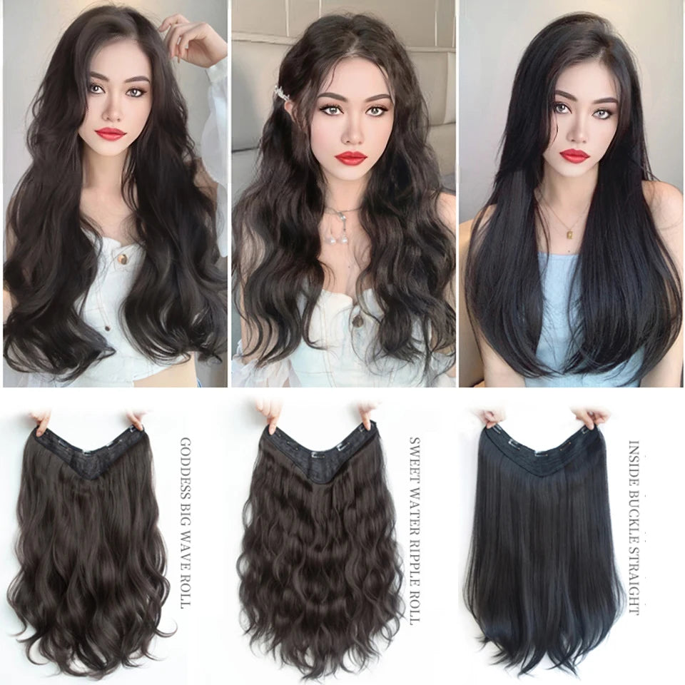 AOSI Part Synthetic Clip In Hair Extension Long Thick Curly Natural Blonde Flase Hair Hairpieces For Women Heat Resistant - MERGE.DAY.1.FREESTYLE