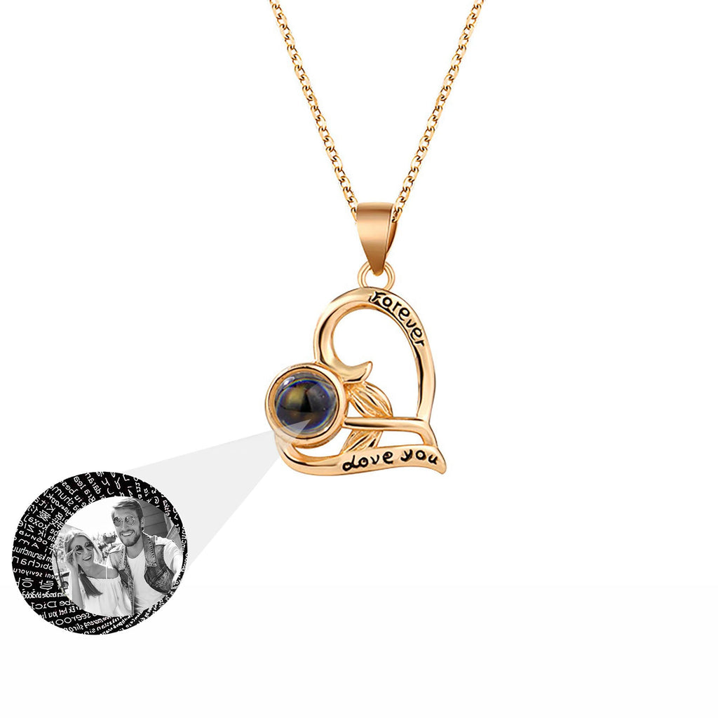 Flowers that can be customized for photos Projection Necklace Pendant Jewelry - MERGE.DAY.1.FREESTYLE