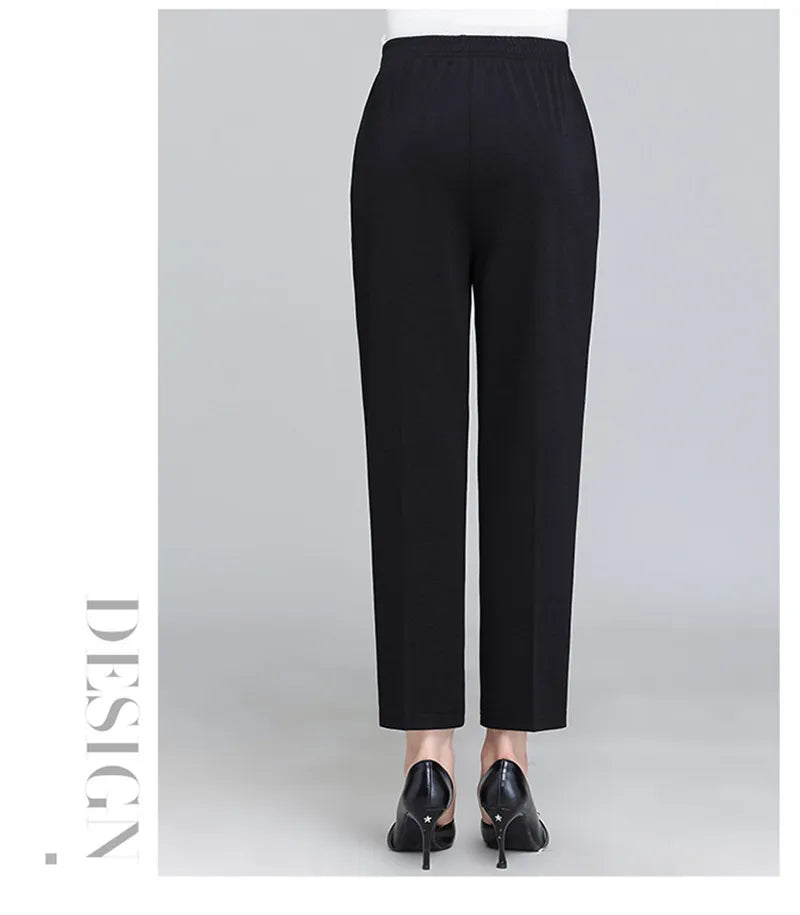 Spring Summer Pants Thin Elastic Waist Loose Cotton - MERGE.DAY.1.FREESTYLE