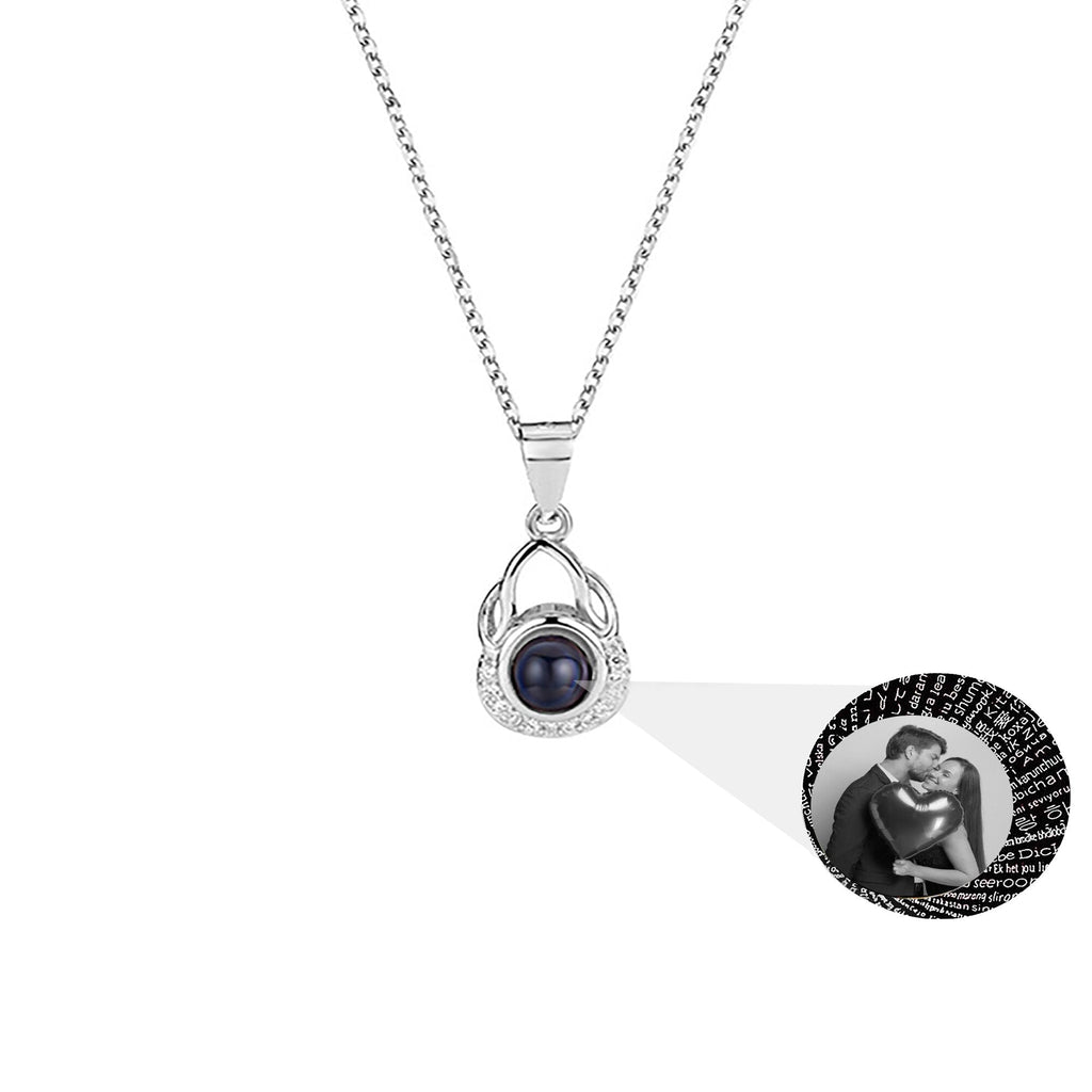 Valentine's Day Gift Photo Custom Projection Necklace Simple Shaped Projection Necklace - MERGE.DAY.1.FREESTYLE