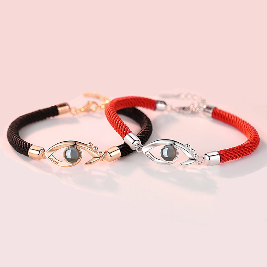 Customizable Photo EyesCircle Projection Bracelets Personalized Couple Memorial Jewelr - MERGE.DAY.1.FREESTYLE