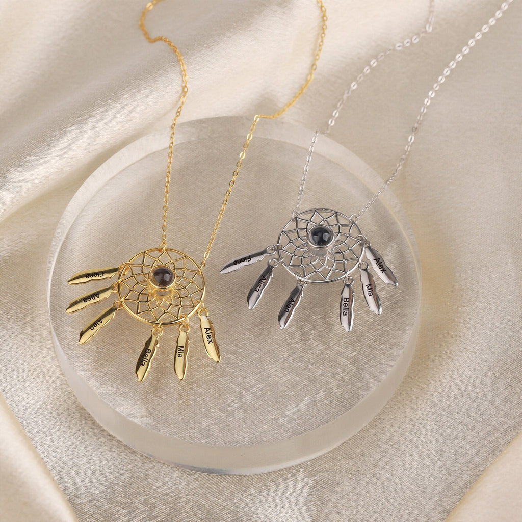 Customized Photo Dream catcher Projection Pendant Necklace - MERGE.DAY.1.FREESTYLE