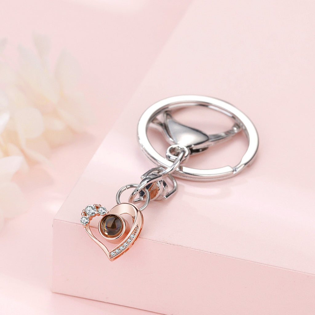 Custom Photo Projection Keychain Simple Style love Projection Keychain - MERGE.DAY.1.FREESTYLE