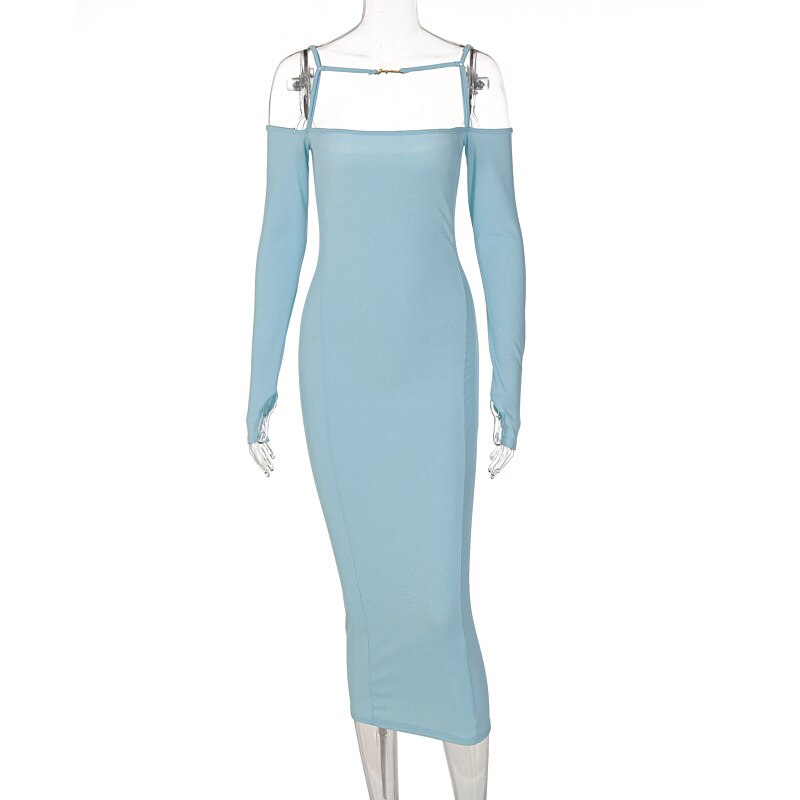 ibbed Solid Slash Neck Slip Long Sleeves Bodycon Mini Dress Streetwear Y2K - MERGE.DAY.1.FREESTYLE