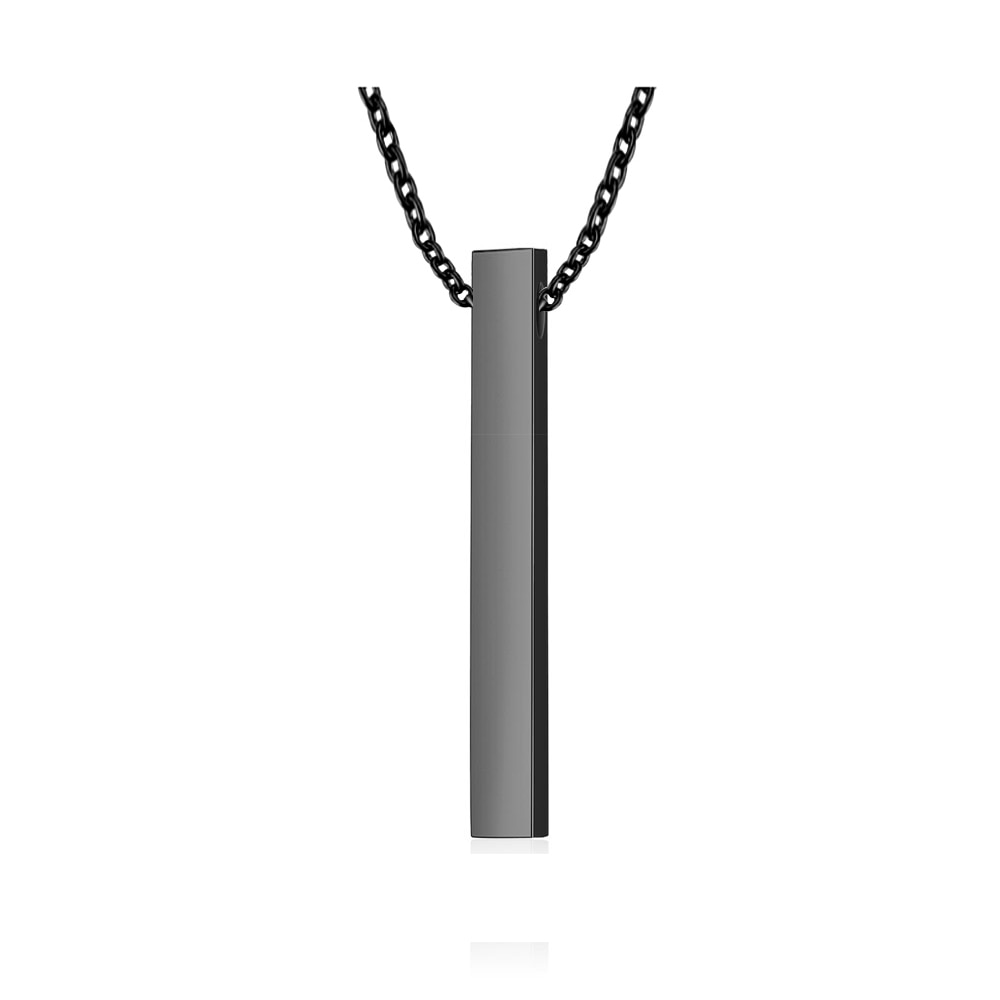 Custom Necklace Bar Engraved Name Text Bangle Cuff Jewelry - MERGE.DAY.1.FREESTYLE