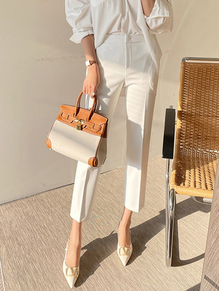 Slim Women Suit Pants Spring Summer High Waist Ladies Pencil Pants - MERGE.DAY.1.FREESTYLE