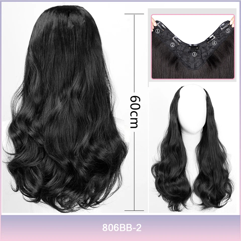 AOSI Part Synthetic Clip In Hair Extension Long Thick Curly Natural Blonde Flase Hair Hairpieces For Women Heat Resistant - MERGE.DAY.1.FREESTYLE