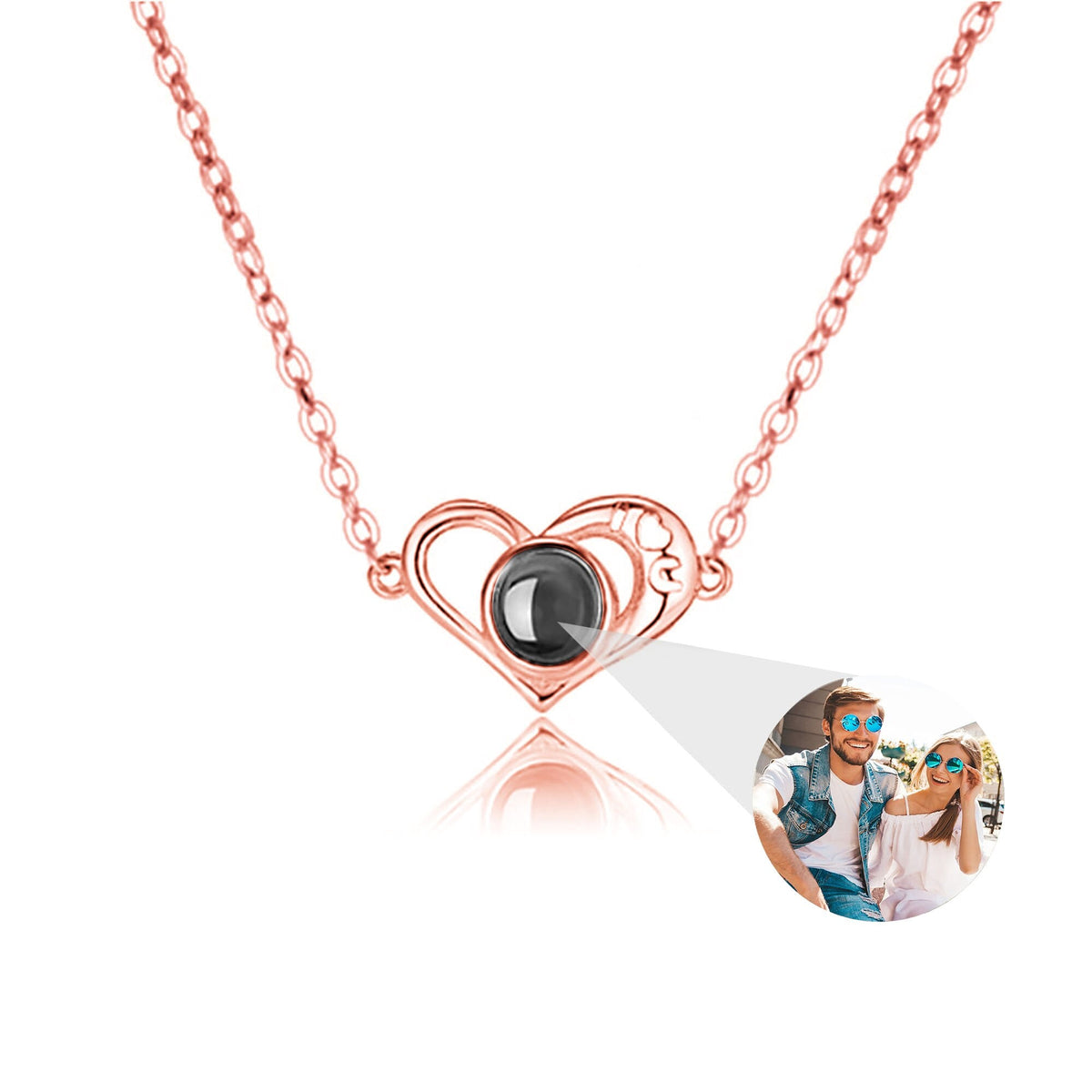 Love projection necklace with customizable photos memory of love Valentin - MERGE.DAY.1.FREESTYLE
