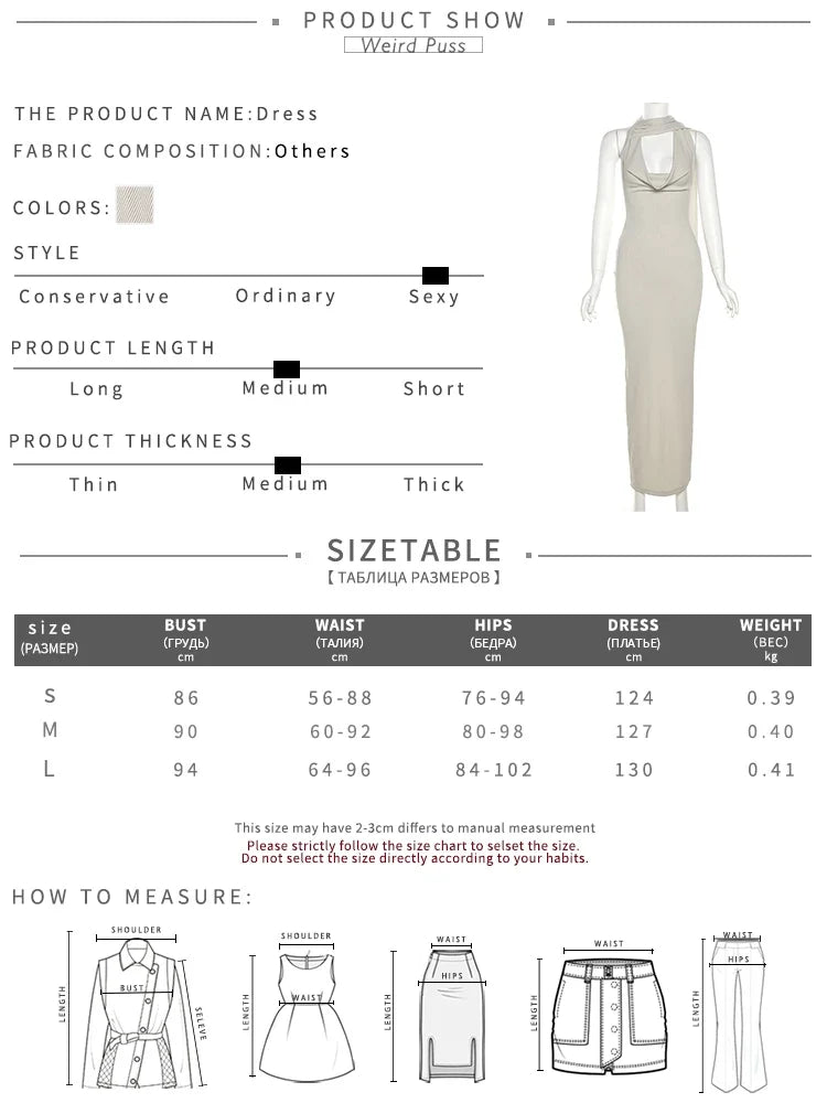 Backless Halter Evening Dress With Scarf Hollow Back Split Skinny - MERGE.DAY.1.FREESTYLE