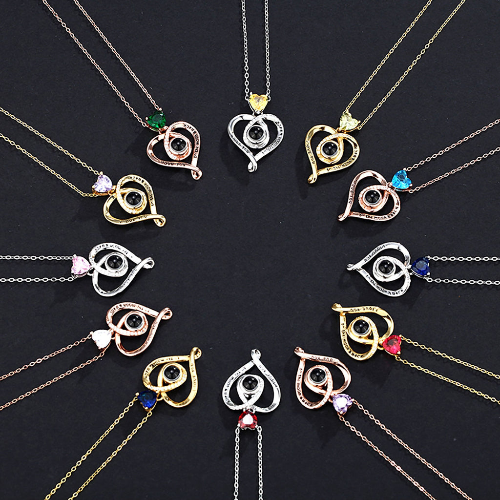Love with customizable photosProjection Necklace Pendant Jewelry For Lover Girlfriend - MERGE.DAY.1.FREESTYLE