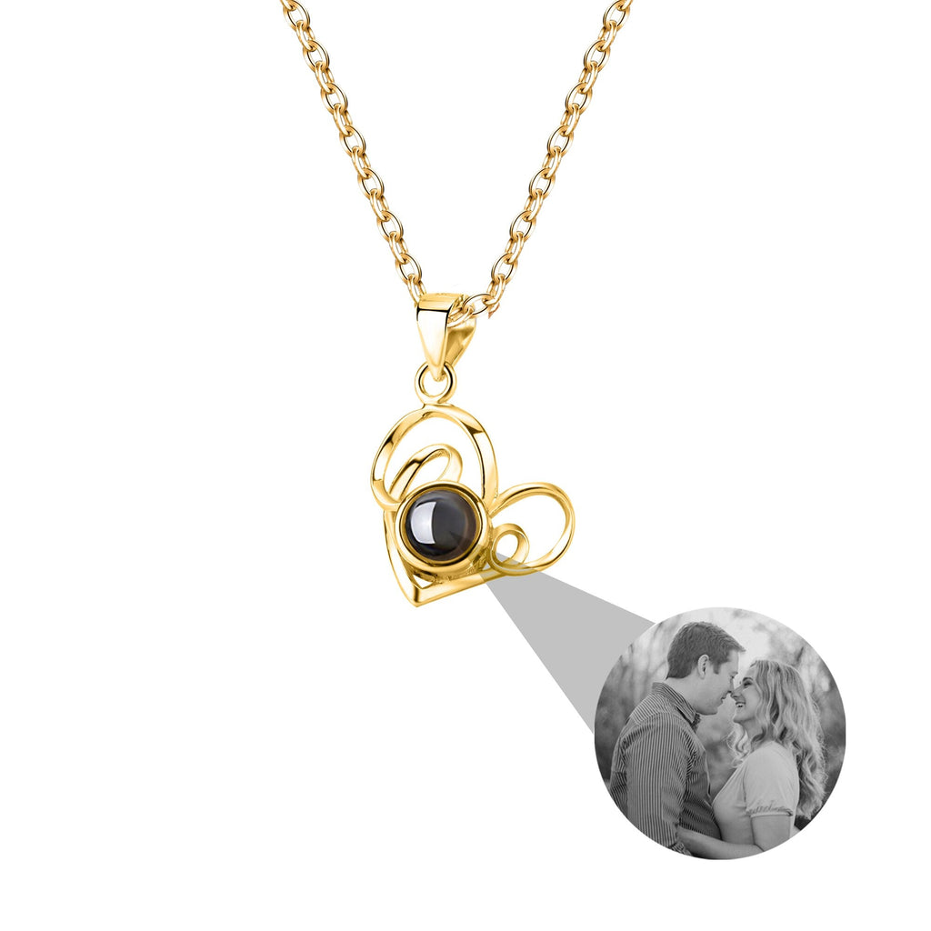 Necklace Round Heart Pendant Romantic Memory Projection Necklaces - MERGE.DAY.1.FREESTYLE