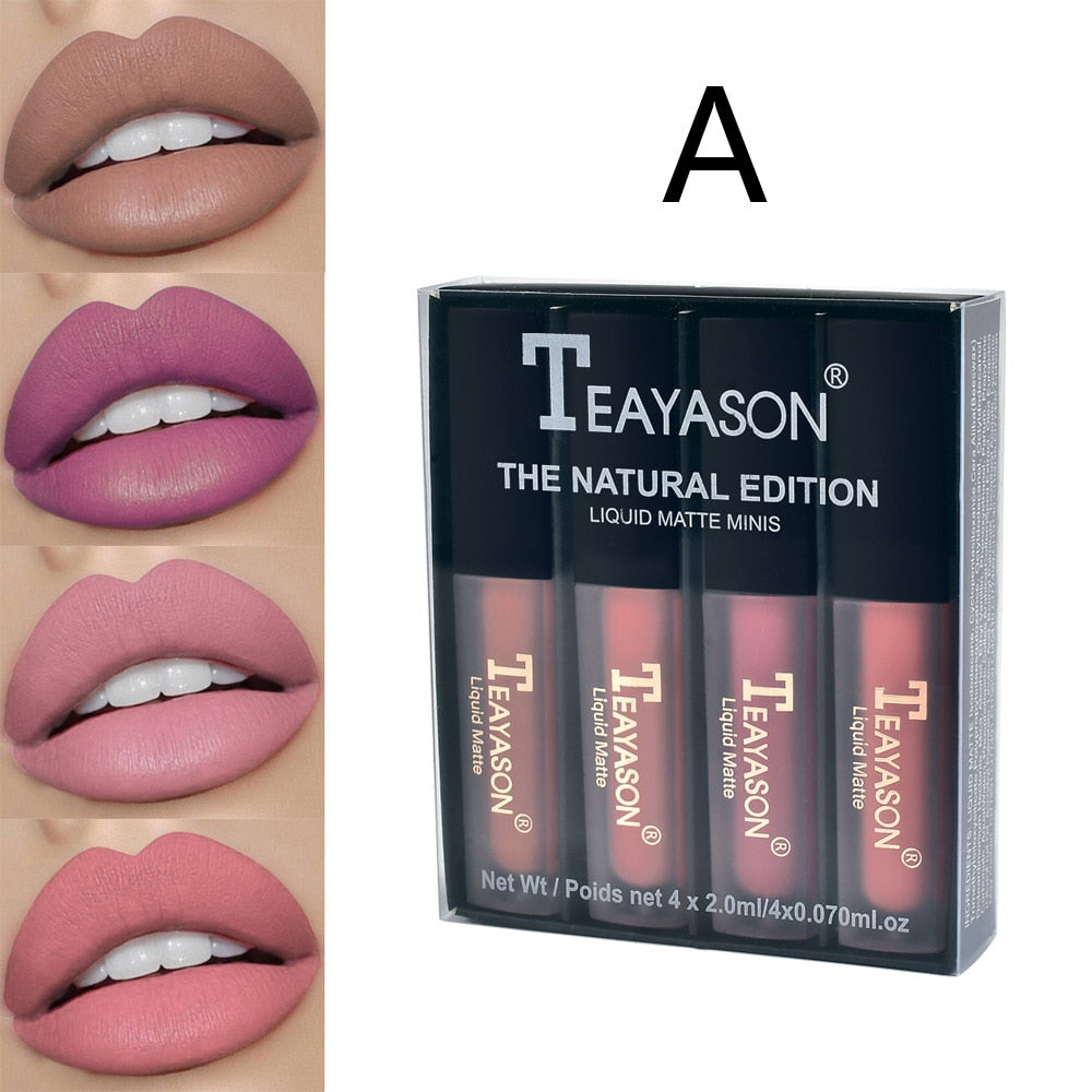 Liquid Lipstick Set Ultra Matte Velvet Waterproof Long Lasting Lip Glosses Nude Makeup Cosmetic Kit-2 - MERGE.DAY.1.FREESTYLE