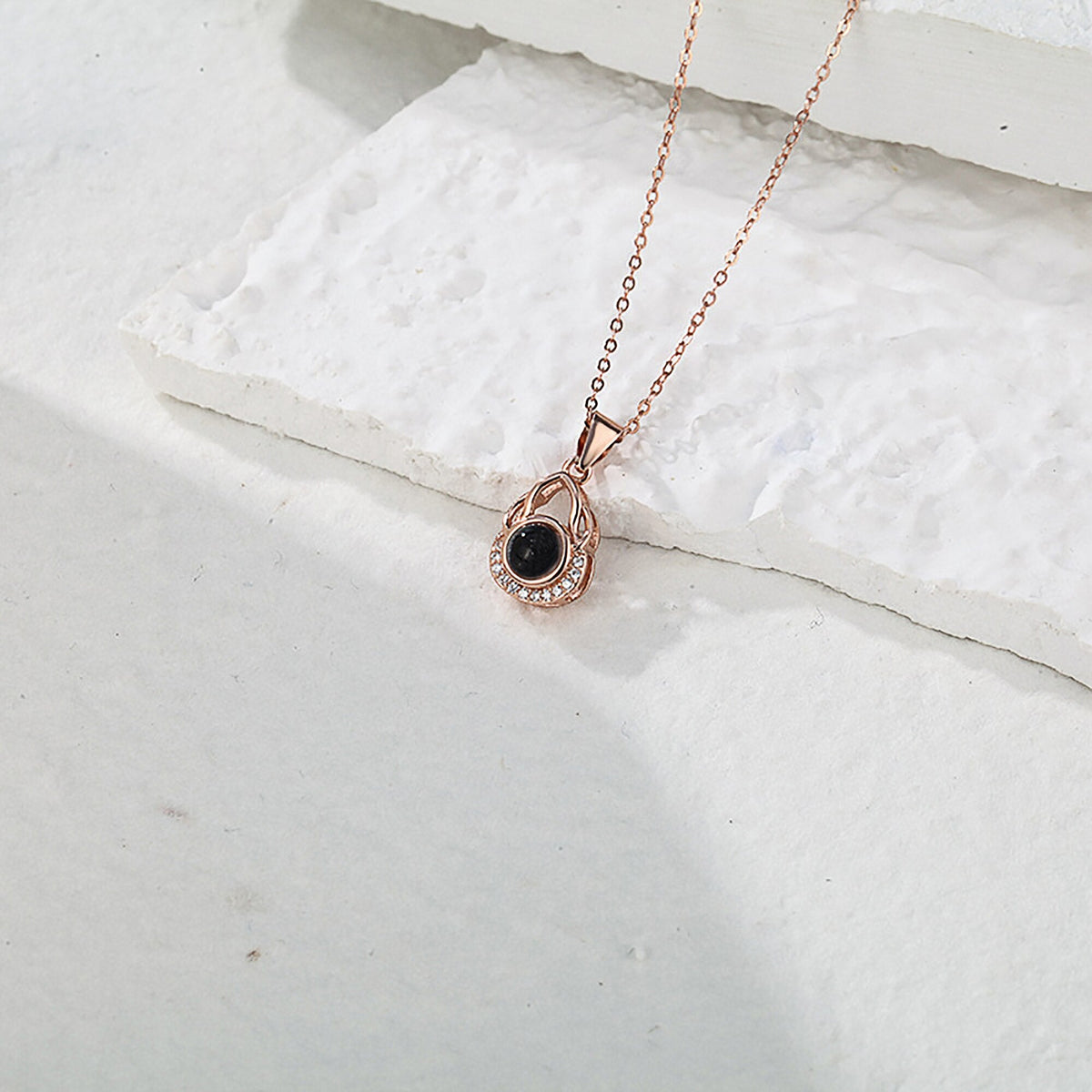 Valentine's Day Gift Photo Custom Projection Necklace Simple Shaped Projection Necklace - MERGE.DAY.1.FREESTYLE