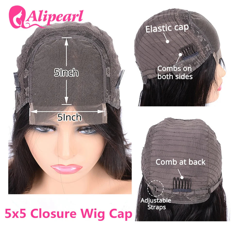 AliPearl Hair P18/613 Lace Front Wig Human Hair Highlight Straight Transparent Lace Front Wig For Women Peruvian 5x5 Closure Wi - MERGE.DAY.1.FREESTYLE