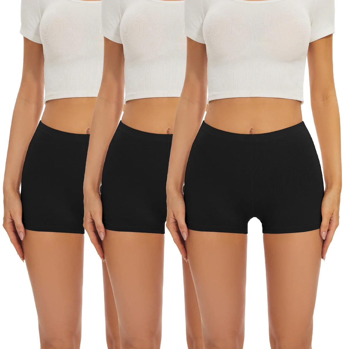 Seamless Boxers Panties Underwear Low Waist Solid Color Breathable Boyshorts - MERGE.DAY.1.FREESTYLE