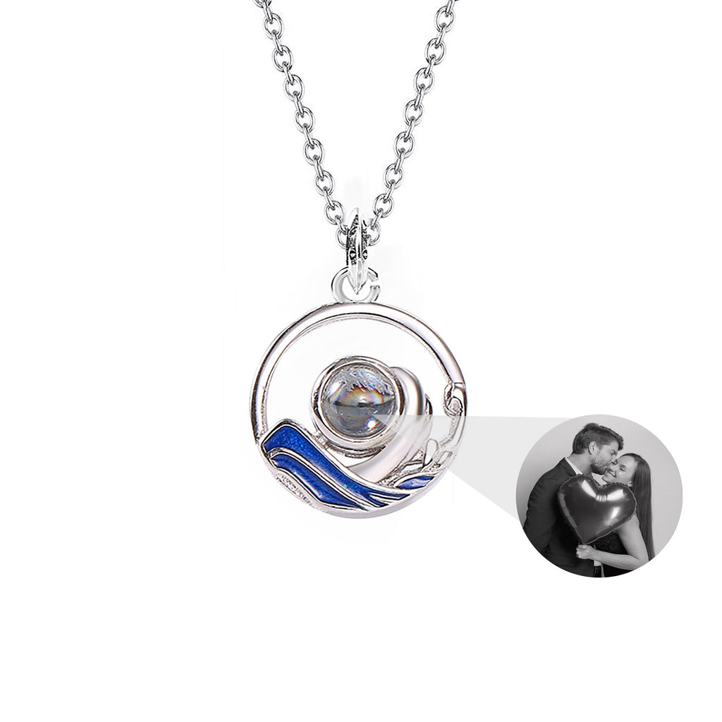 Couples who can customize photos Projection Necklace Pendant Jewelry For Lover Girlfriend - MERGE.DAY.1.FREESTYLE