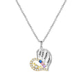 Customized Name Heart Shaped Semi Diamond Necklace Necklace Temperament Clavicle Chain - MERGE.DAY.1.FREESTYLE