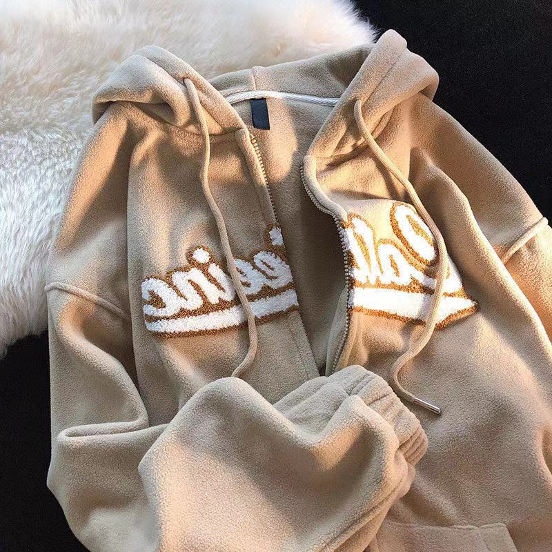 Hooded Sweatshirt Casual Thick Warm Loose Padded Jackets Coat - MERGE.DAY.1.FREESTYLE
