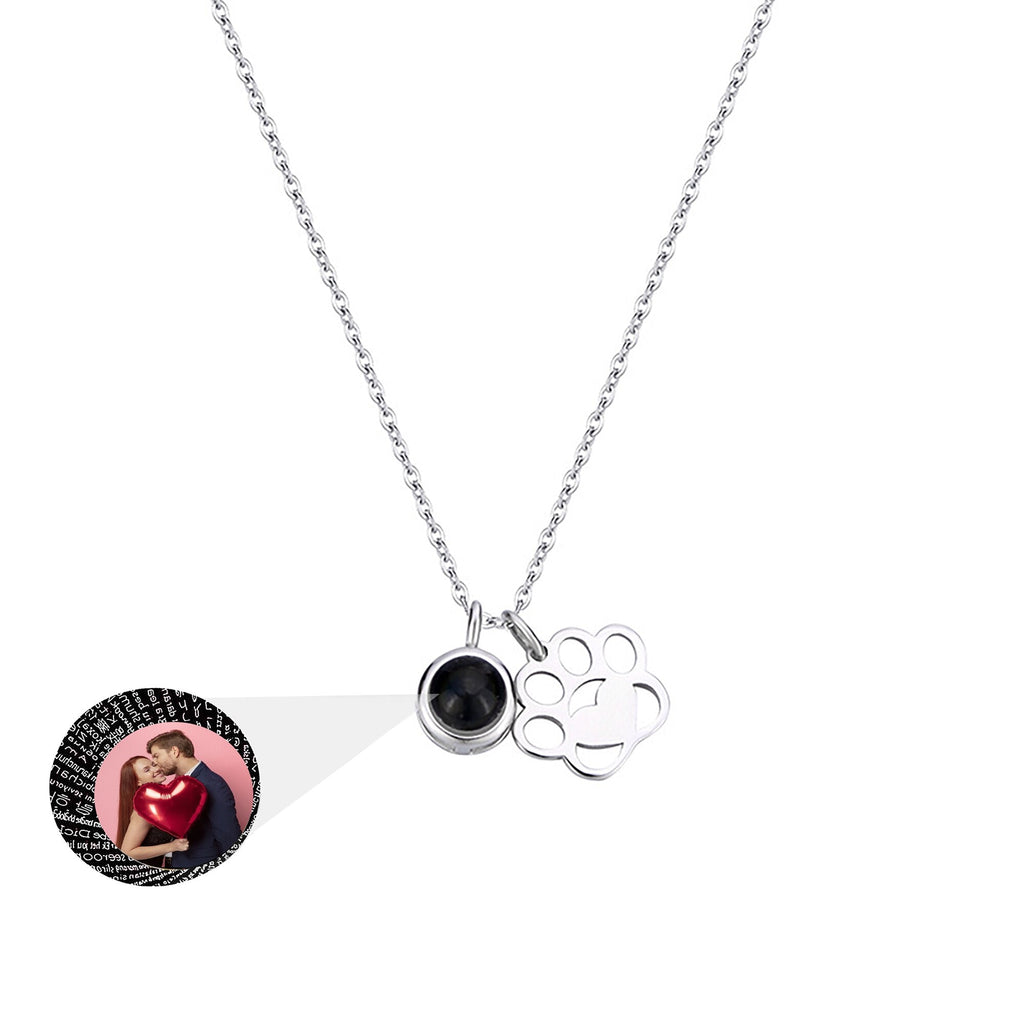 Customized Photo Dog Paws Projection Necklace Pendant Jewelry For Lover Girlfriend - MERGE.DAY.1.FREESTYLE