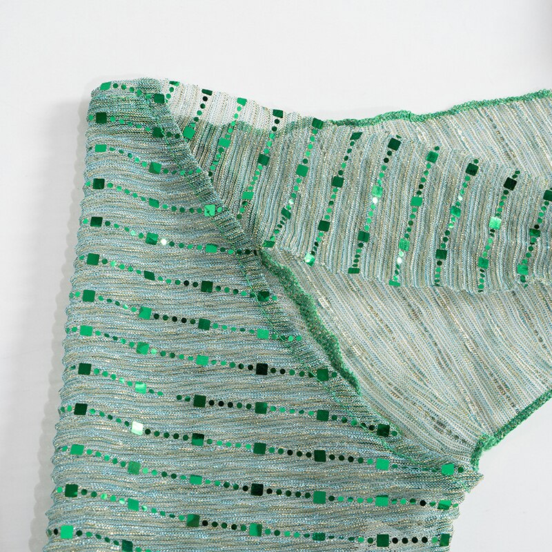 Bling Glitter Sequins Bell Long Sleeve Lace Up Crop Top Blouse Y2K - MERGE.DAY.1.FREESTYLE