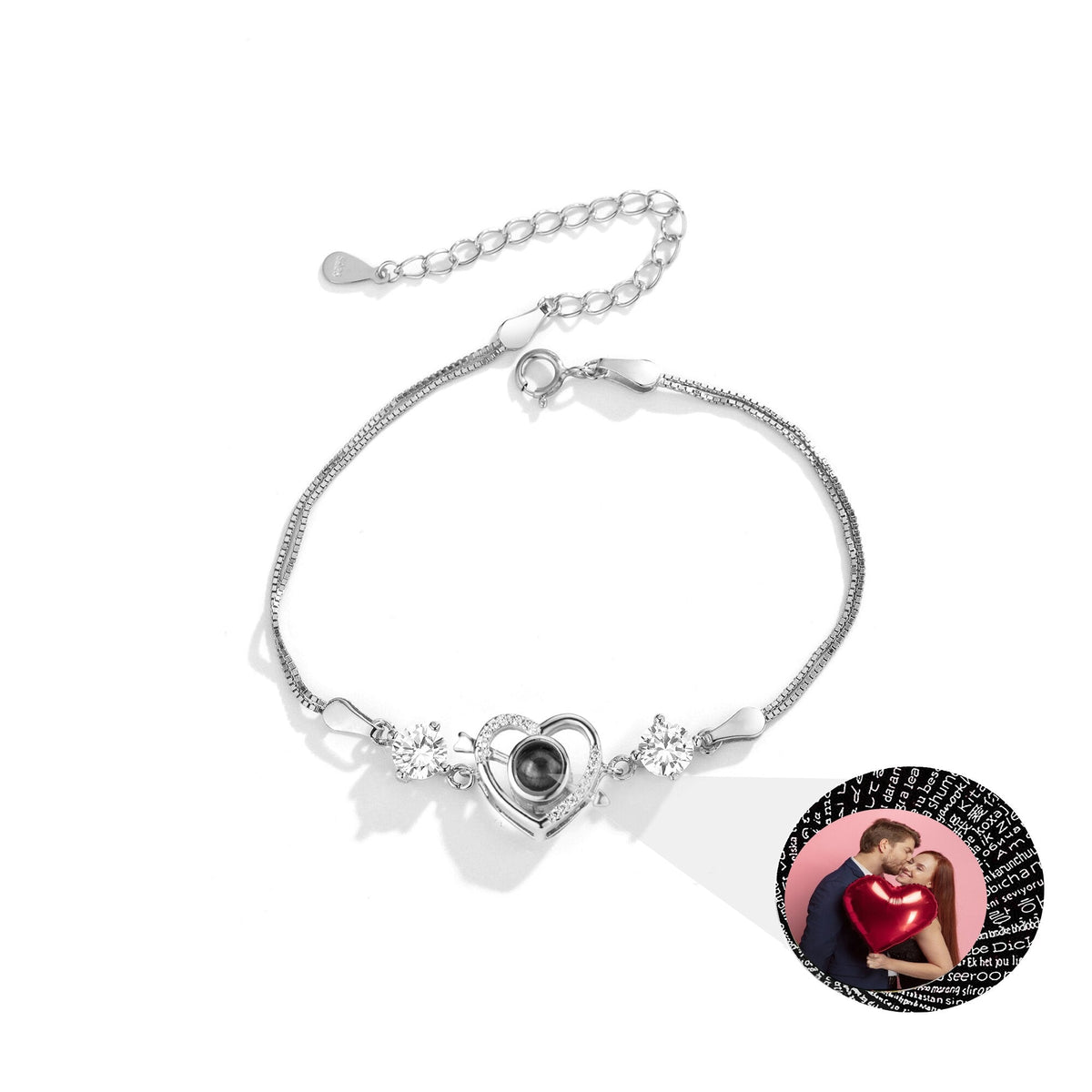Customized photo Cupid love projection bracelet Personalized Memorial Bracelets - MERGE.DAY.1.FREESTYLE