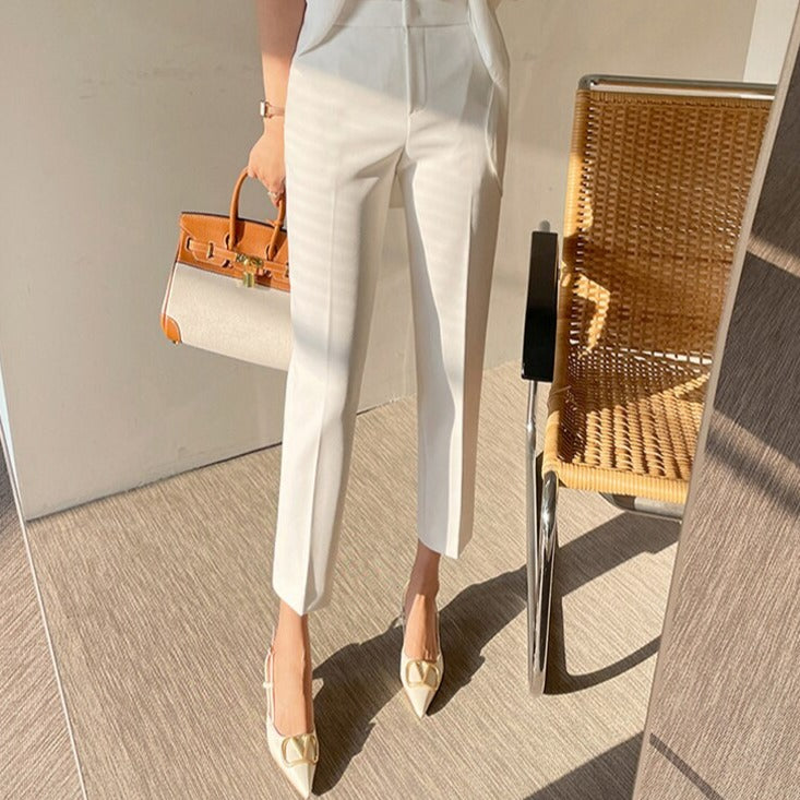 Slim Women Suit Pants Spring Summer High Waist Ladies Pencil Pants - MERGE.DAY.1.FREESTYLE
