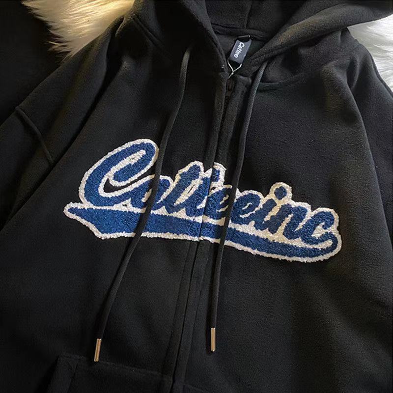 Hooded Sweatshirt Casual Thick Warm Loose Padded Jackets Coat - MERGE.DAY.1.FREESTYLE