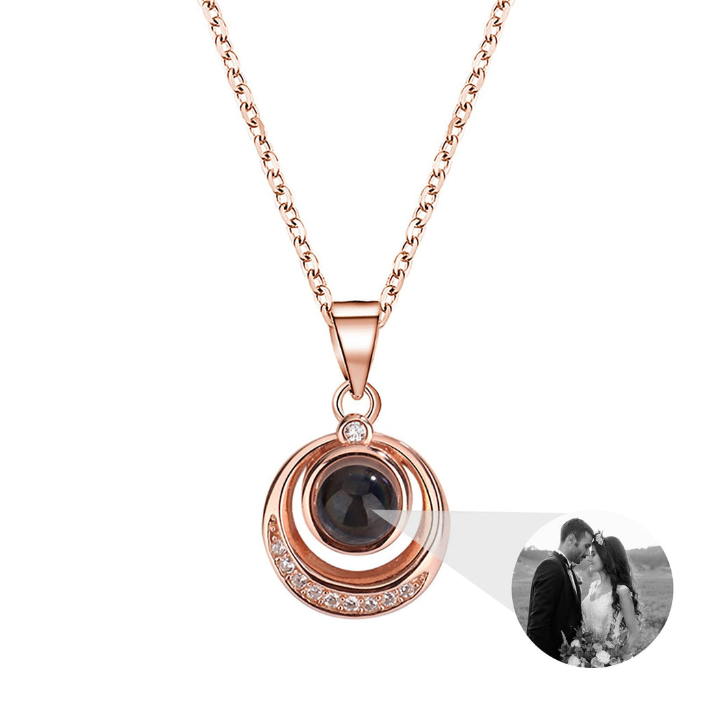 Customized photo projection necklace Creative Pendant is a Commemorative Gift - MERGE.DAY.1.FREESTYLE