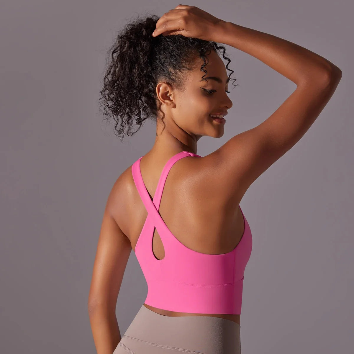 Nylon Sexy Women's Sports Bra Top Women Tight Elastic Gym Sport Yoga Bras - MERGE.DAY.1.FREESTYLE