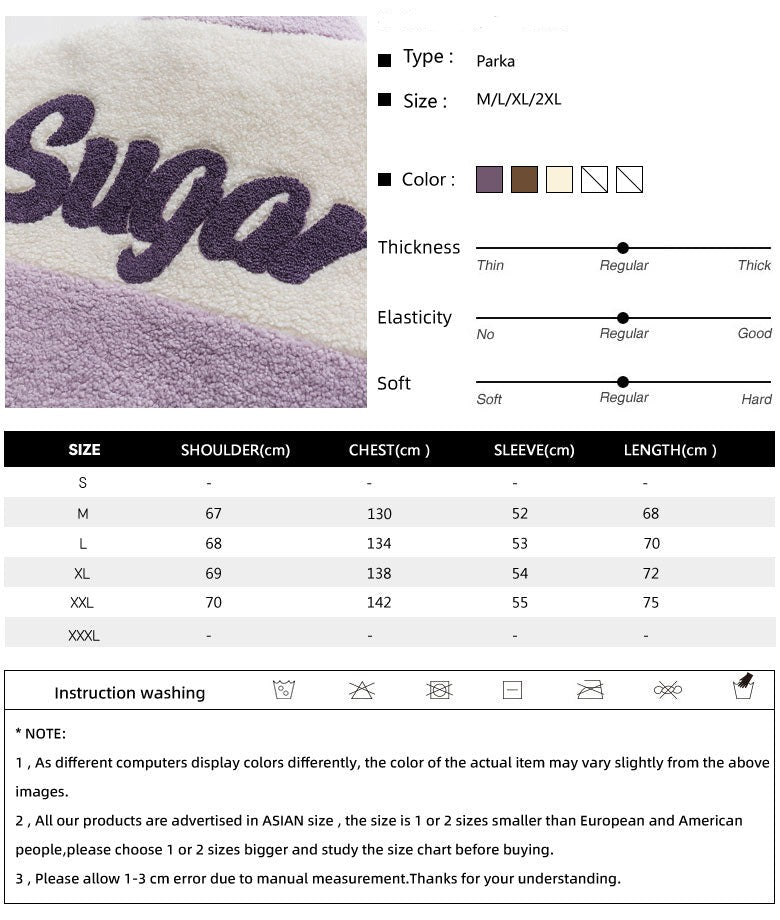 Hip Hop Streetwear Winter Color Block Patchwork Fuzzy Fluffy Thick Warm Coat - MERGE.DAY.1.FREESTYLE
