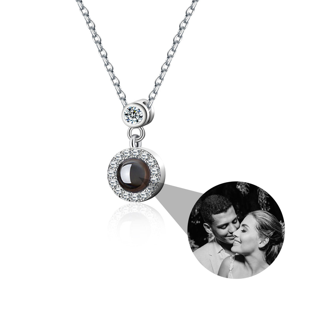 Customizable Photo Projection Necklace Couple Girlfriend Couple Jewelry - MERGE.DAY.1.FREESTYLE