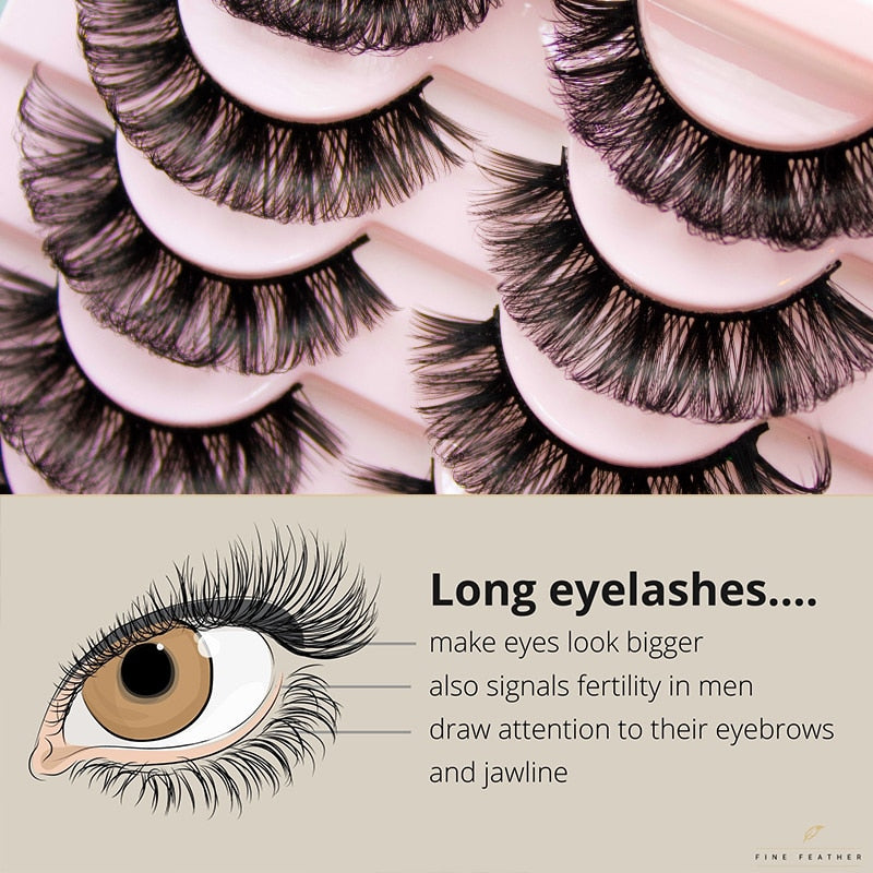 Strip Lashes 10-pairs Fluffy Mink Lashes 3D False Volume Eyelashes - MERGE.DAY.1.FREESTYLE
