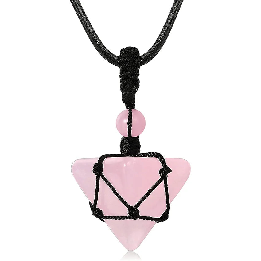 rose quartz pendant - MERGE.DAY.1.FREESTYLE
